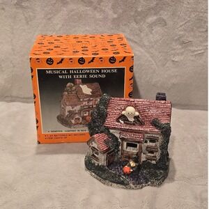 Vintage Kmart Musical Halloween House Light Up Eerie Sound Ghost Witch Box